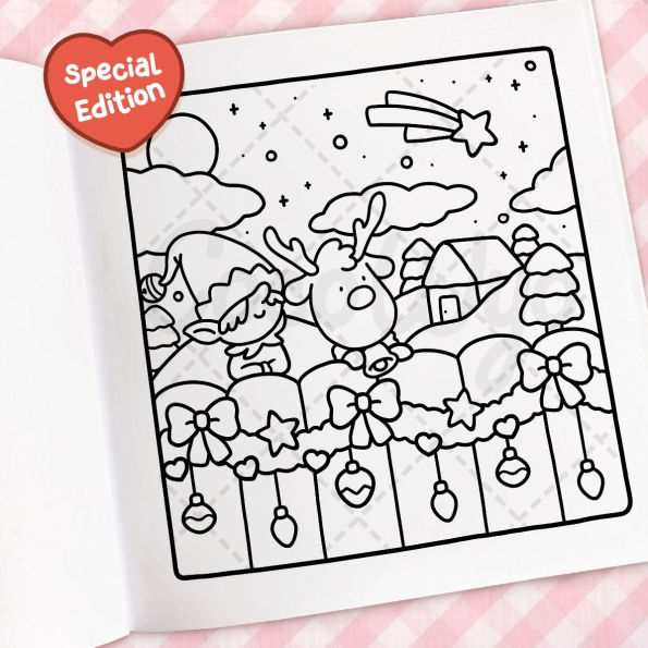 Cozy Christmas: Coloring Book for Adults and Kids