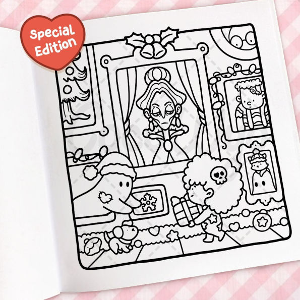 Cozy Christmas: Coloring Book for Adults and Kids