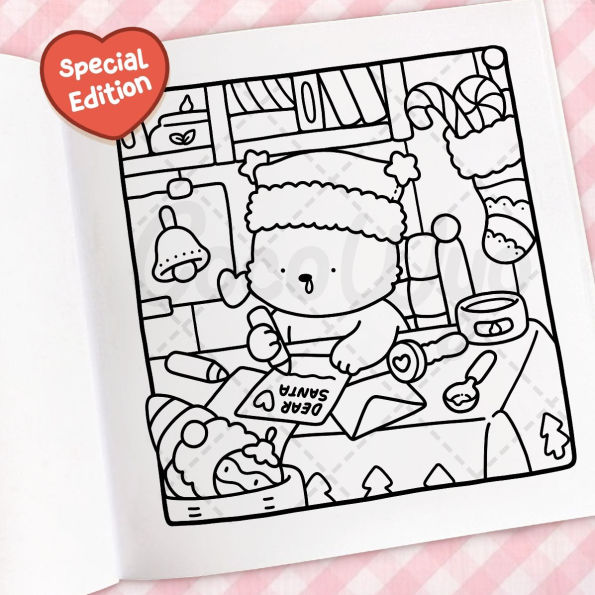 Cozy Christmas: Coloring Book for Adults and Kids