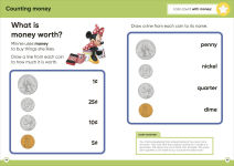 Alternative view 9 of Disney Learning Math (Ages 5-6): Kindergarten Counting, Measuring, Add & Subtract Workbook for Kids, Curriculum-Based