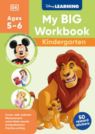 French book download free Disney Learning Big Workbook Kindergarten: Math & English Workbook for Kids Aged 5-6, Curriculum-Based