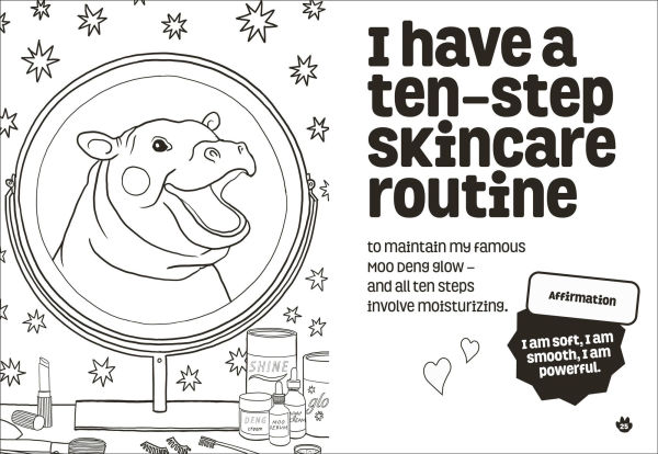 Be More Moo Deng: The Unofficial Coloring Book