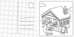 Alternative view 3 of Super Cuties: A Cozy Christmas Coloring Book
