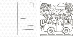 Alternative view 6 of Super Cuties: A Cozy Christmas Coloring Book