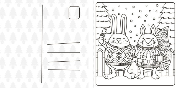 Super Cuties: A Cozy Christmas Coloring Book
