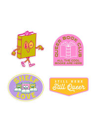 Title: Still Here, Still Queer Pride Stickers - Sticker Set of 4, Author: Out of Print