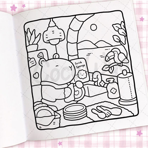 Cozy Days: Coloring Book for Adults and Kids