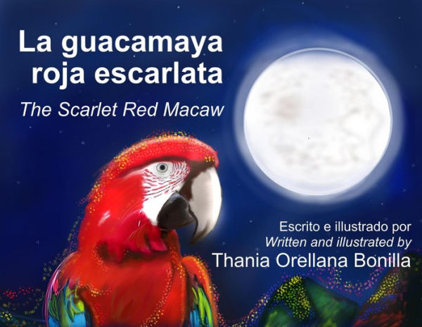 La guacamaya roja escarlata