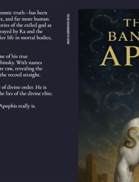 THE LIFE AND BANISHMENT OF APOPHIS: BOOK 1 Channeled from the memory of Apophis.