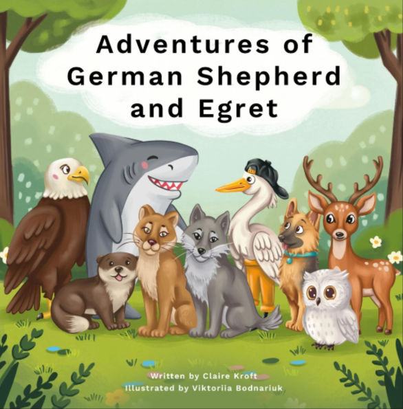 Adventures of German Shepherd and Egret