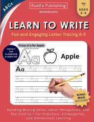 Title: Learn to Write Workbook: Handwriting practice with uppercase & lowercase letter tracing A-Z, Author: Alton R Conn