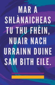 Title: Mar a Shlànaicheas tu thu Fhèin, Nuair Nach Urrainn Duine sam Bith Eile., Author: Edwin Pinto