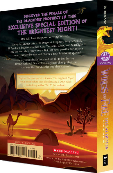 The Brightest Night: Special Edition (Wings of Fire Book Five)
