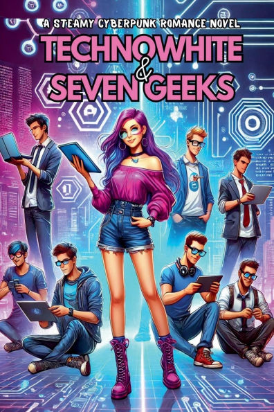 TechnoWhite & Seven Geeks: A Steamy Cyberpunk Romance Novel