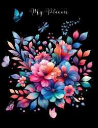 Title: Floral Undated Planner: Watercolor Interior with Budget Tracker & Goal Planner 8 x 10, Author: Franny Oaks