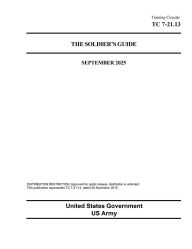 Title: Training Circular TC 7-21.13 The Soldier's Guide September 2025, Author: United States Government Us Army