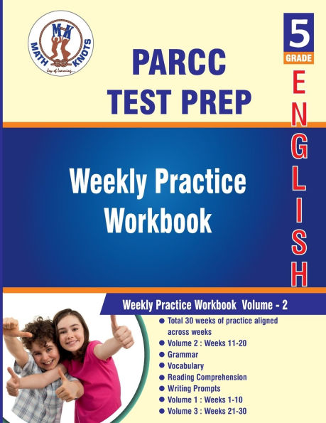PAARC: 5th Grade ELA Test Prep : Weekly Practice Work Book , Volume 2: