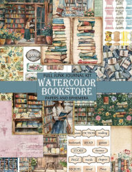 Title: Watercolor Bookstore Junk Journal Kit, Author: Nifty Crafty House