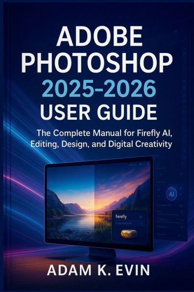 ADOBE PHOTOSHOP 2025 - 2026 USER GUIDE: The Complete Manual for Firefly AI, Editing, Design, and Digital Creativity