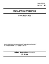 Title: Training Circular TC 3-97.61 Military Mountaineering November 2025, Author: United States Government Us Army