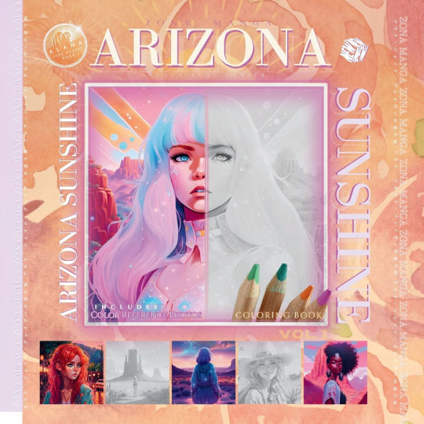 Zona Manga Arizoona Summer V.1 Coloring Book by Alana Jade Glaser