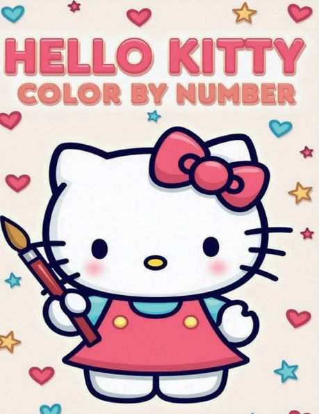 Hello Kitty Color By Number Volume 1: Color by numbered area