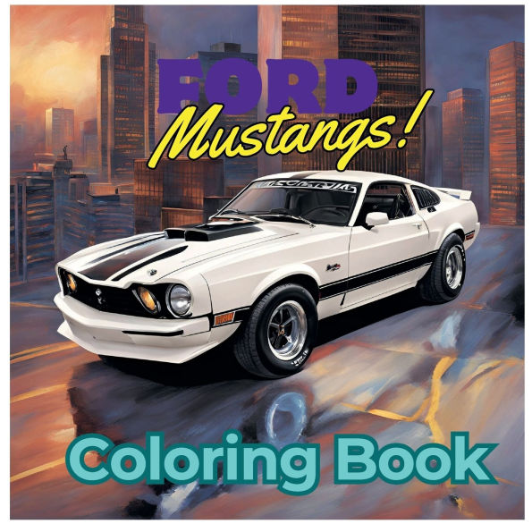 American Ford Mustang Coloring Book