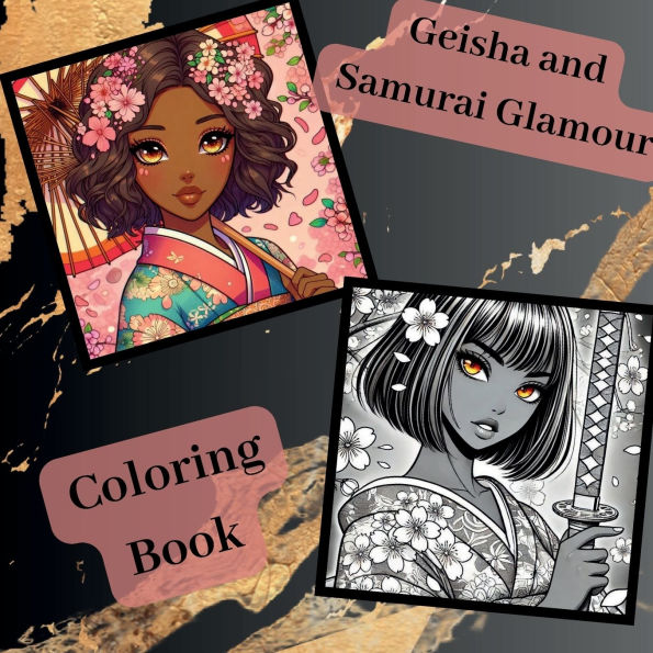 Geisha and Samurai Coloring Book