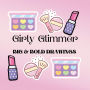 Girly Glimmer: Big & Bold Drawings Coloring Book