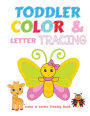 Toddler Color & Letter Tracing: simple-to-color illustrations and letter tracing