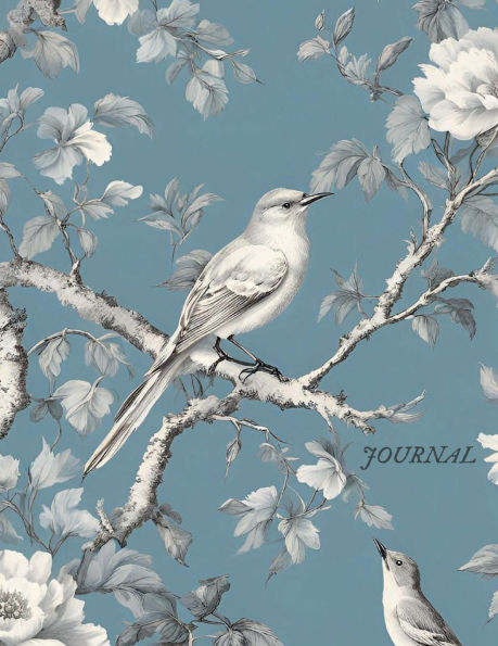Vintage Floral Bird Journal