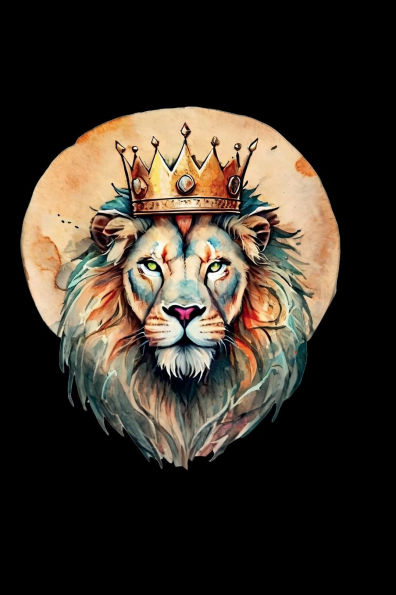 Dad King of Our Jungle: 6x9 blank lined journal 100 pages