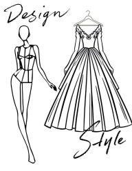 Title: Fashion Designer Sketches Sketchbook I Black & White Sketchbook for Girls & Teens I 100 Blank Pages I 8.5x11 I Blank, Author: Doodles And Saffron