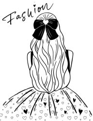 Title: Fashionista Fashion Sketchbook I Black & White Sketchbook for Girls & Teens I 100 Blank Pages I 8.5x11 I Blank Book, Author: Doodles And Saffron