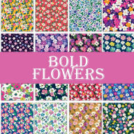 Title: Bold Flower Patterns: Scrapbook Paper Pad, Author: Nifty Crafty House