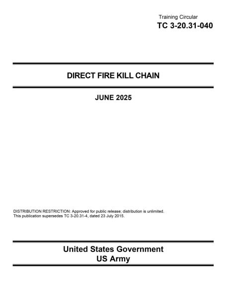 Training Circular TC 3-20.31-040 Direct Fire Kill Chain June 2025