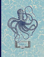 OCTOPUS: 8.5x11 blank lined journal : 200 pages