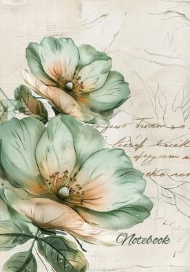 Notebook, Sage Expressions, 7 by 10 110 Pages