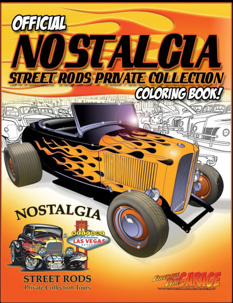 Official NOSTALGIA STREET RODS Private Collection Coloring Book