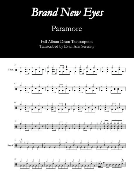 Paramore - Brand New Eyes (Full Album Drum Transcription)