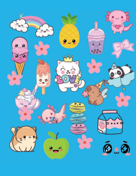 Cute Kawaii Notebook I Cute Composition Notebook For Girls I Wide Ruled I 8.5x11 I 100 Page Lined