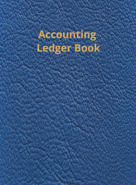 Accounting Ledger - Dark Blue: Hardcover
