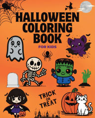 Title: Halloween Coloring Book for Kids: 35 Bold and Easy Spooky-Cute Designs For All Ages - Fun Jack-O-Lantern Pumpkins, Ghosts, Vampires, Bats, Author: Jessica Feyza