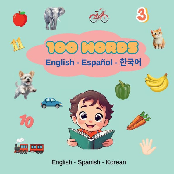 100 Words English - Spanish - Korean