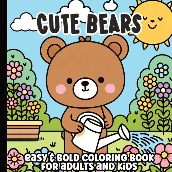 Cozy Bears Bold and Easy Coloring Book