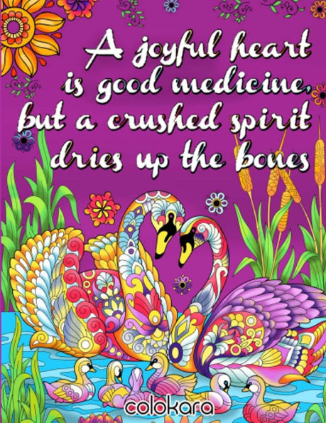 A Joyful Heart: Bible Verse Coloring Book
