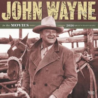 Title: John Wayne in the Movies Official 2026 12 X 24 Inch (Hanging) Monthly Square Wall Calendar Plastic-Free