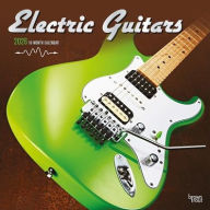 Title: Electric Guitars 2026 12 X 24 Inch (Hanging) Monthly Square Wall Calendar Foil Stamped Cover Plastic-Free