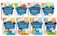 Title: Literacy & Math Flash Cards Complete 8-Deck Set: Alphabet, Printing, Cursive, Counting, Addition, Subtraction, Multiplication, & Division, Author: Teacher Created Materials