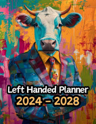 Title: Cow Left Handed Planner v2: 5 Year Monthly Large 60 Month Calendar Gift For People Who Love Farm Animlas, Bull Lovers 8.5 x 11 Inches, Author: Designs By Sofia